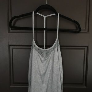 Split 59 grey barre/yoga tank NWOT